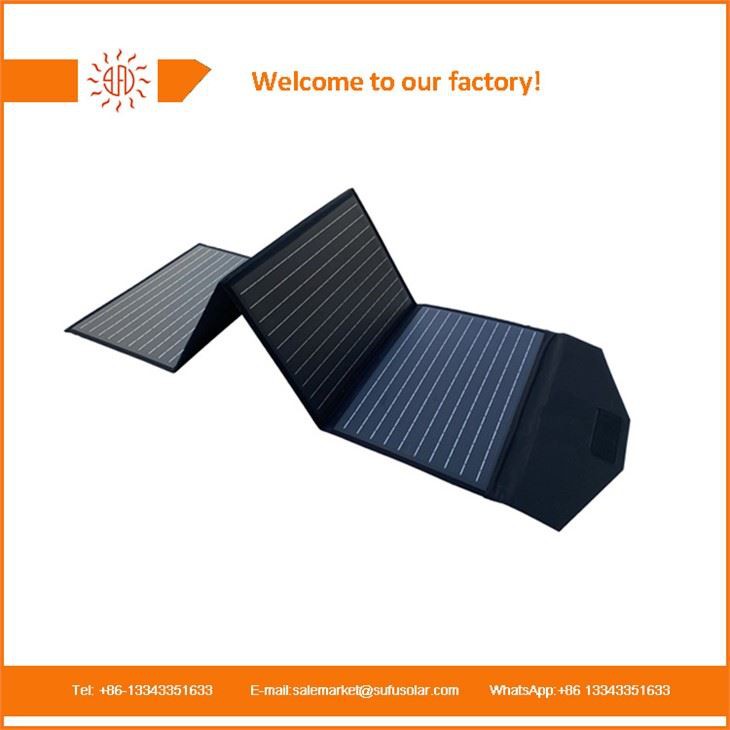 100W vikbar solpanel