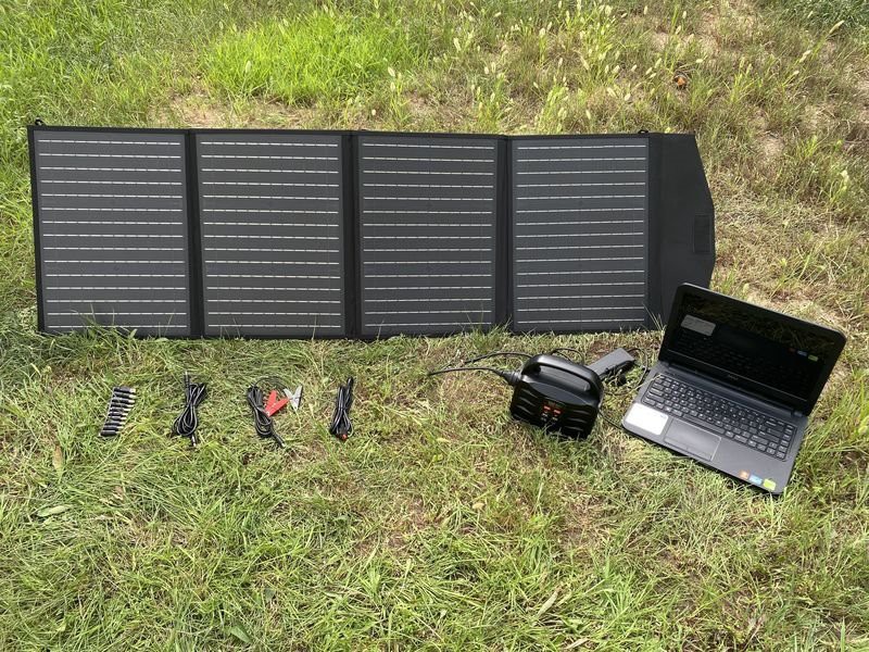 100W bärbar solpanel