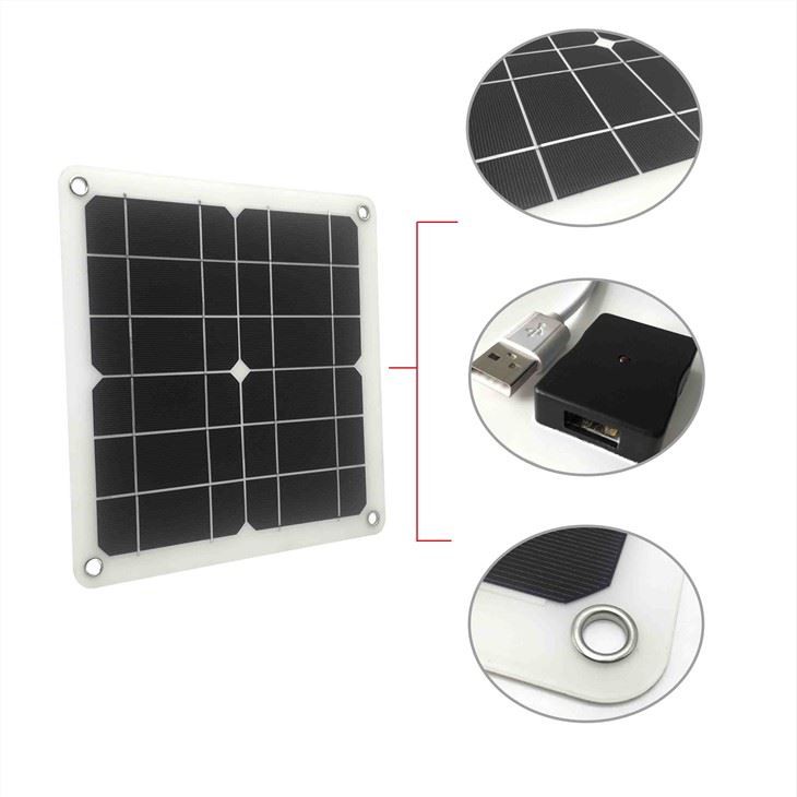 Solpanel 5V USB -mobiltelefonladdning