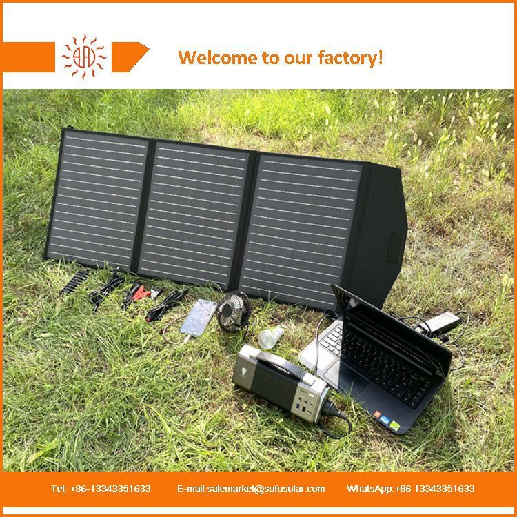 Solpanel för bärbar kraftverk