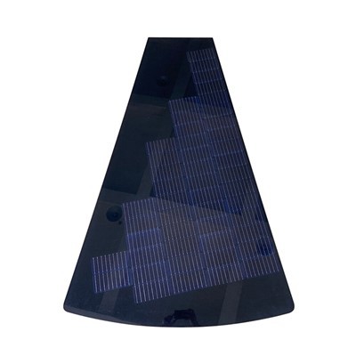 Anpassade oregelbundna fläktformssolpaneler